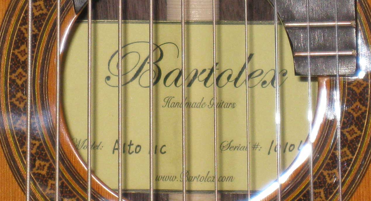 NEW Bartolex Alto 11-String Classical Harp Guitar [Cedar / Indian Rosewood]