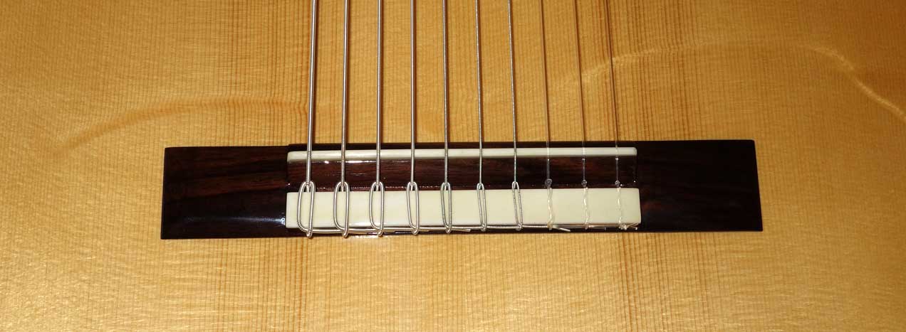 NEW Bartolex SLS10 10-String Classical Harp Guitar w/Hardshell Case