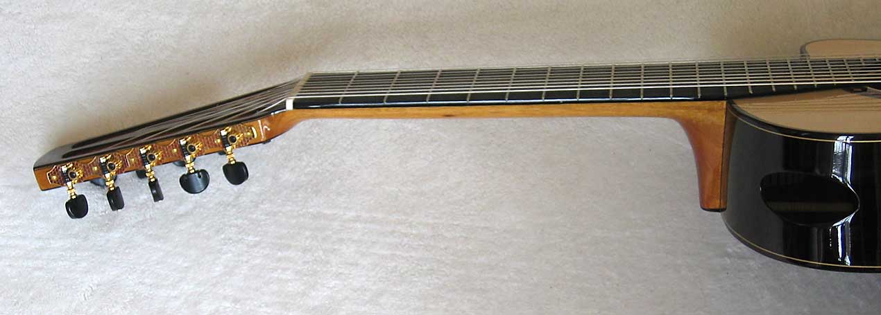 BARTOLEX SPS10CEL Classical Harp Guitar, Spruce Top, Spund Port, Fishman Presys PU + Case