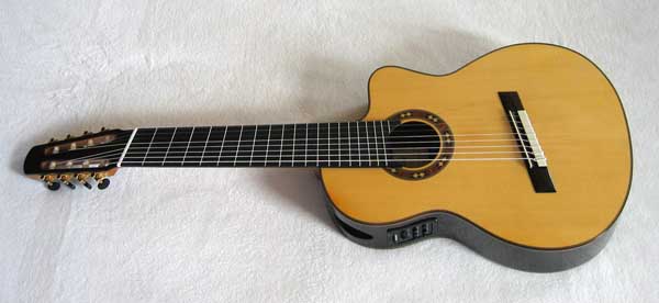 NEW Bartolex SPS8FACEL 8-String Alto Guitar  with Fanned-Frets, Sound Port + Fisman Presys PU and Case