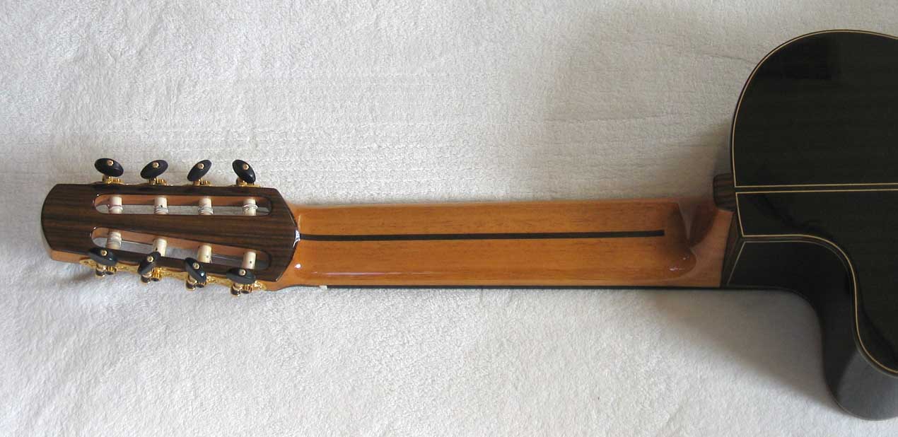 BARTOLEX SPSA8FCEL Classical Harp Guitar, Fanned, Frets Spruce Top, Spund Port, Fishman Presys PU + Case