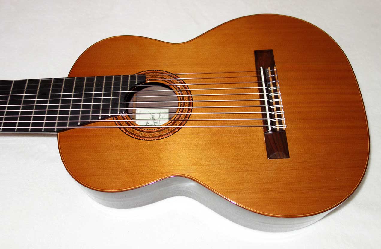 2013 Milagro MRS10 Concert 10-String Classical Harp Guitar, All-Solid Woods Cedar/Rosewood w/Case!!!