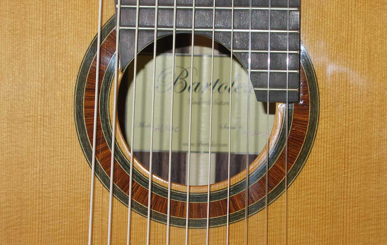 New Bartolex Alto 11-C / Cedar Top / 11-String Classical Harp Guitar w/Case, Solid Cedar Top