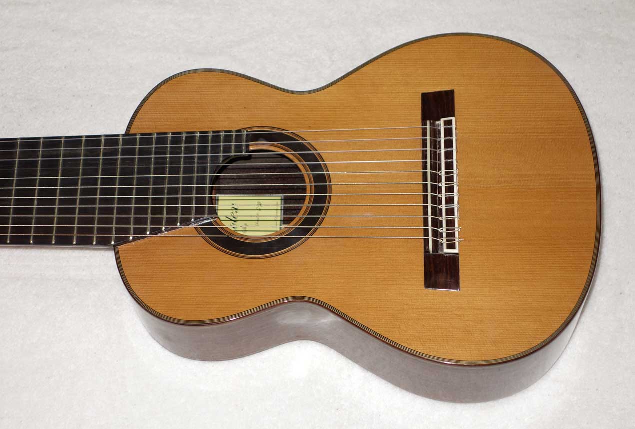 Bartolex Alto 11-String Classical Harp Guitar [Cedar / Indian Rosewood]