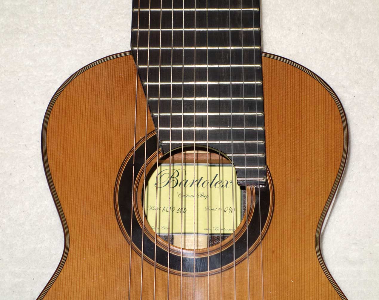Bartolex Alto 11-String Classical Harp Guitar [Cedar / Indian Rosewood]