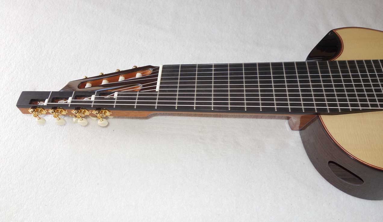 New MILAGRO Master Alto 11-S / Spruce Top / 11-String Classical Harp Guitar w/Case, All Solid Tonewoods