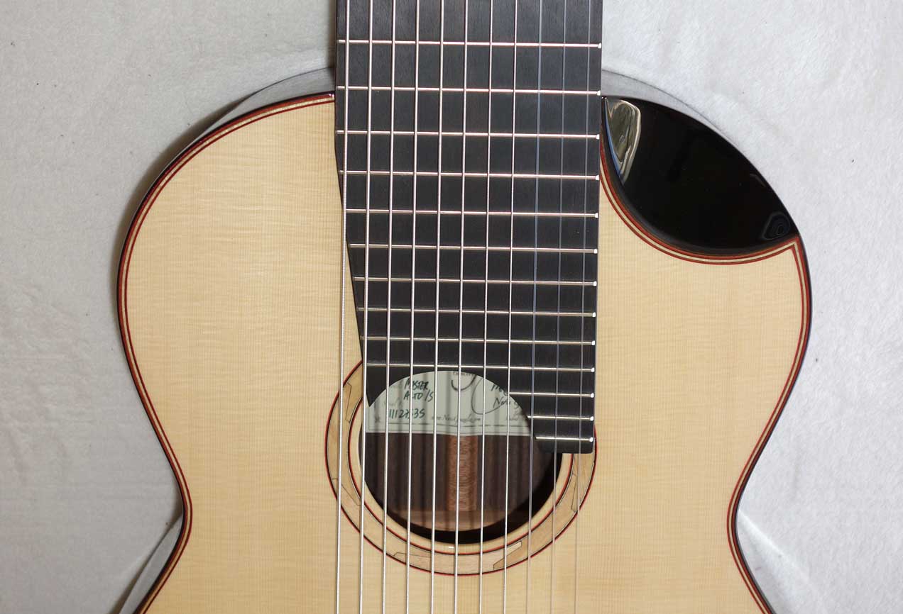 New MILAGRO Master Alto 11-S / Spruce Top / 11-String Classical Harp Guitar w/Case, All Solid Tonewoods