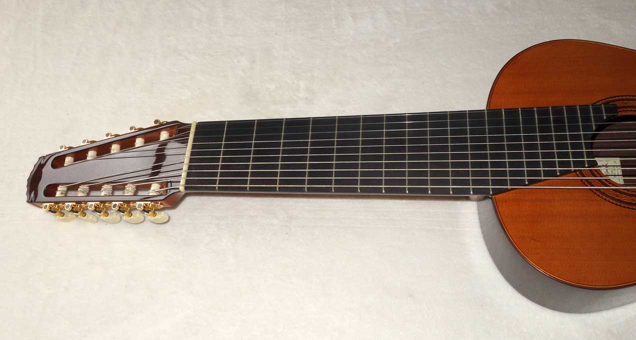 Milagro MRC10 Concert 10-String Classical Harp Guitar, Cedar Top w/Hardshell Case