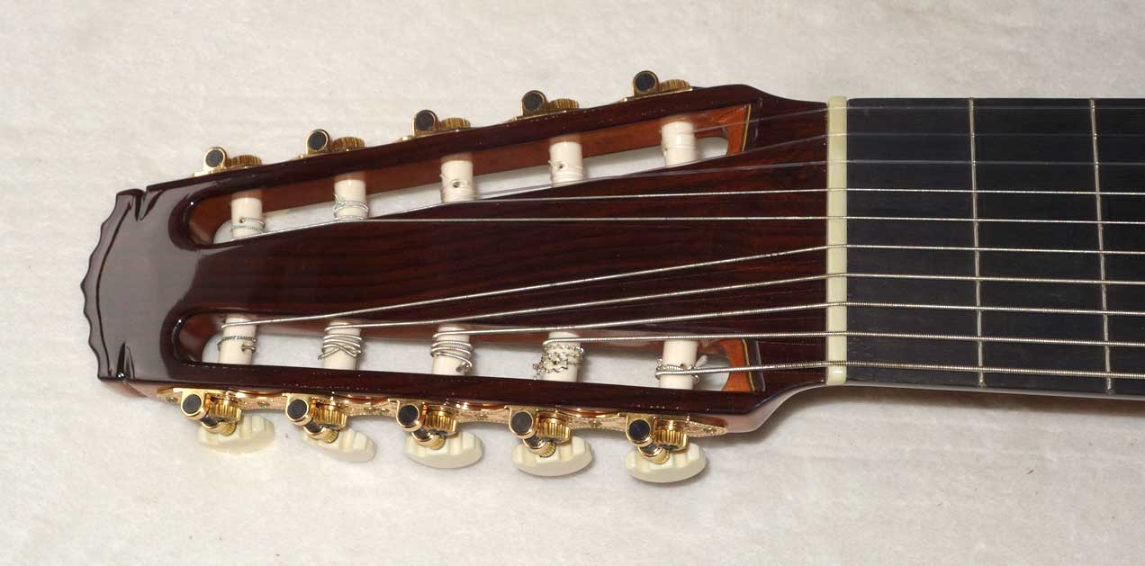Milagro MRC10 Concert 10-String Classical Harp Guitar, Cedar Top w/Hardshell Case
