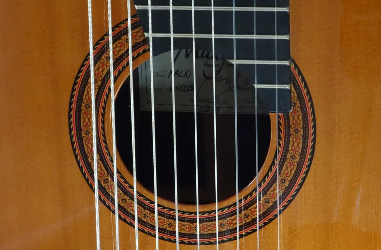 Milagro MRC10 Concert 10-String Classical Harp Guitar, Cedar Top w/Hardshell Case