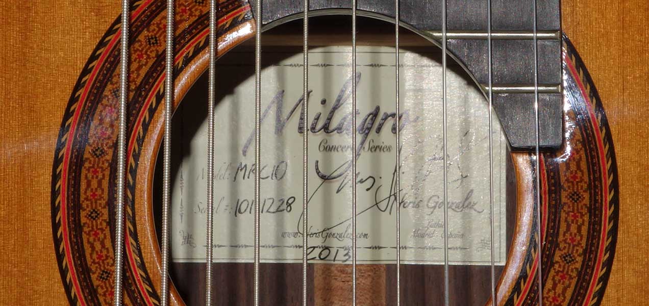Milagro MRC10 Concert 10-String Classical Harp Guitar, Cedar Top w/Hardshell Case