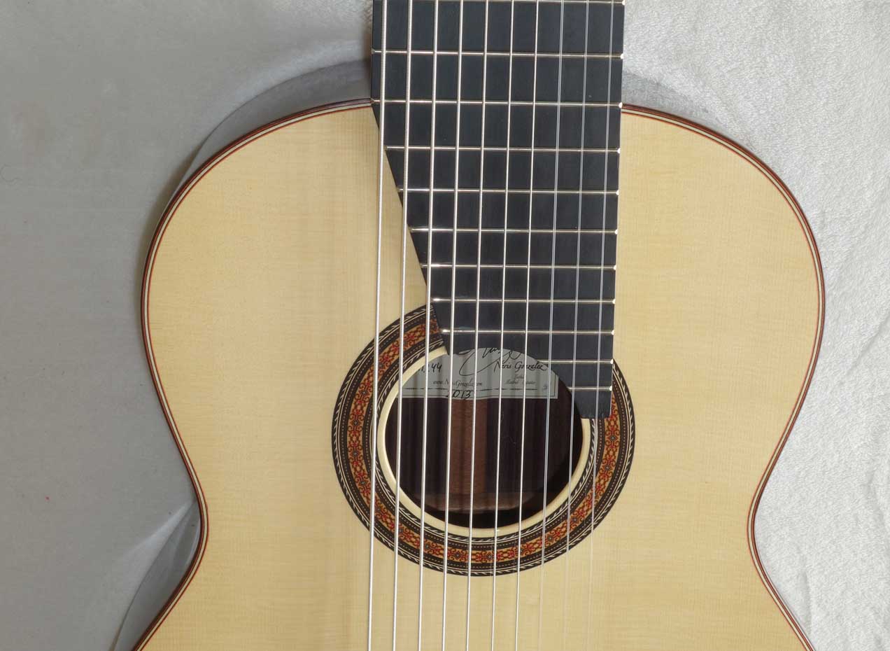 MILAGRO GUITARS 2015 Model MRS10 -- 10-String Classical Harp Guitar with Spruce Top, Hardshell Case