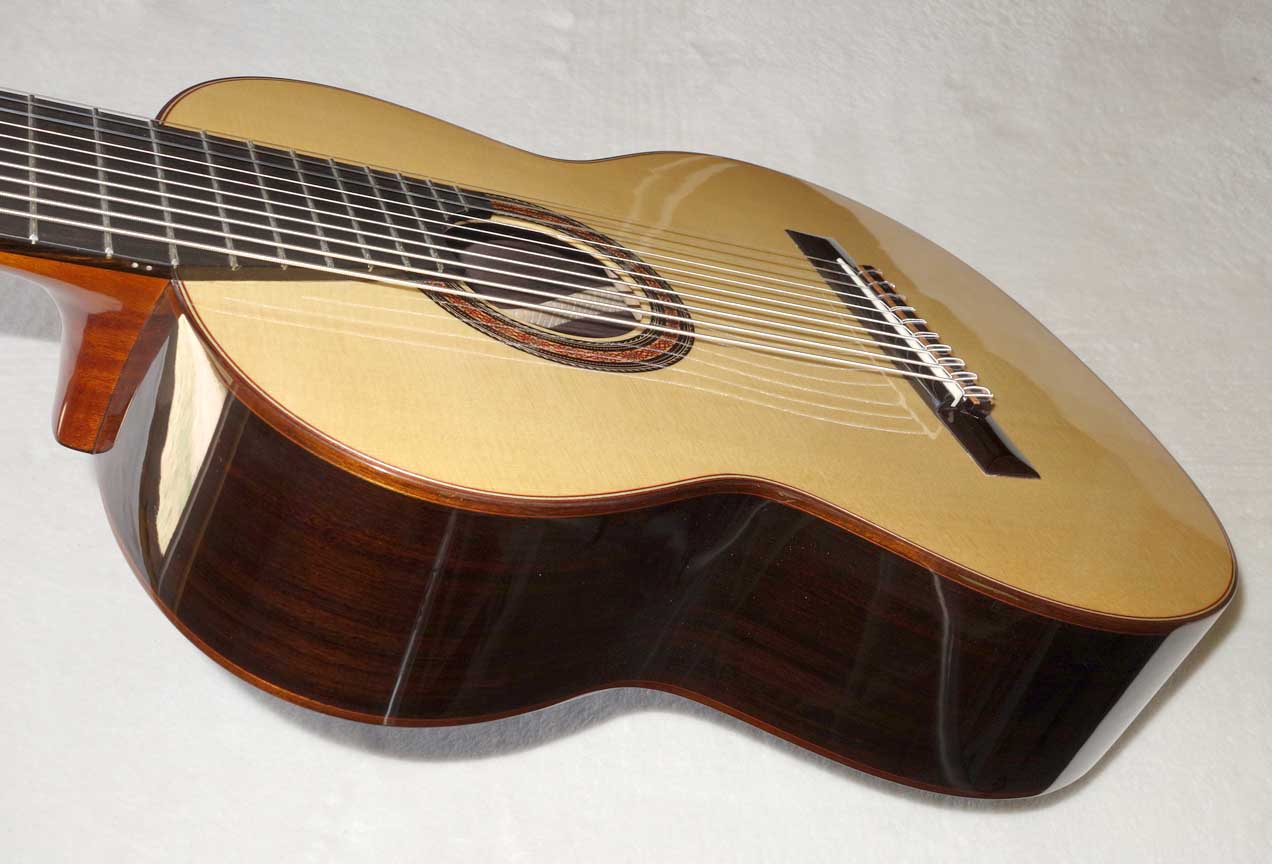 MILAGRO MRS10 10-String Classical Harp Guitar, Spruce Top
