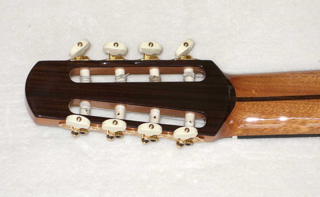 Milagro MRS8 8-String Classical Harp Guitar w/ Case, Bear Claw Spruce Top