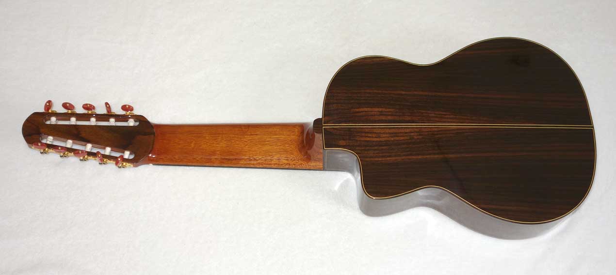 NEW Bartolex SLC10CEL 10-String Classical Harp Guitar w/Case, [Cutaway / Fishman Presys Pickup]