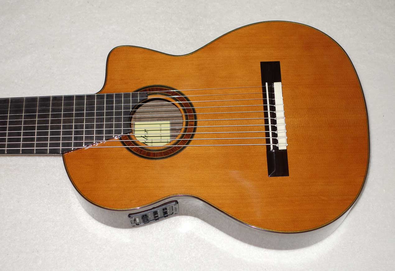 NEW Bartolex SLC10CEL 10-String Classical Harp Guitar w/Case, [Cutaway / Fishman Presys Pickup]