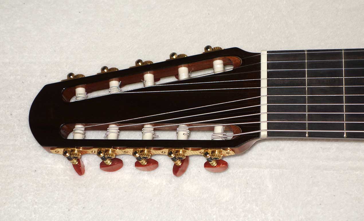 NEW Bartolex SLC10CEL 10-String Classical Harp Guitar w/Case, [Cutaway / Fishman Presys Pickup]