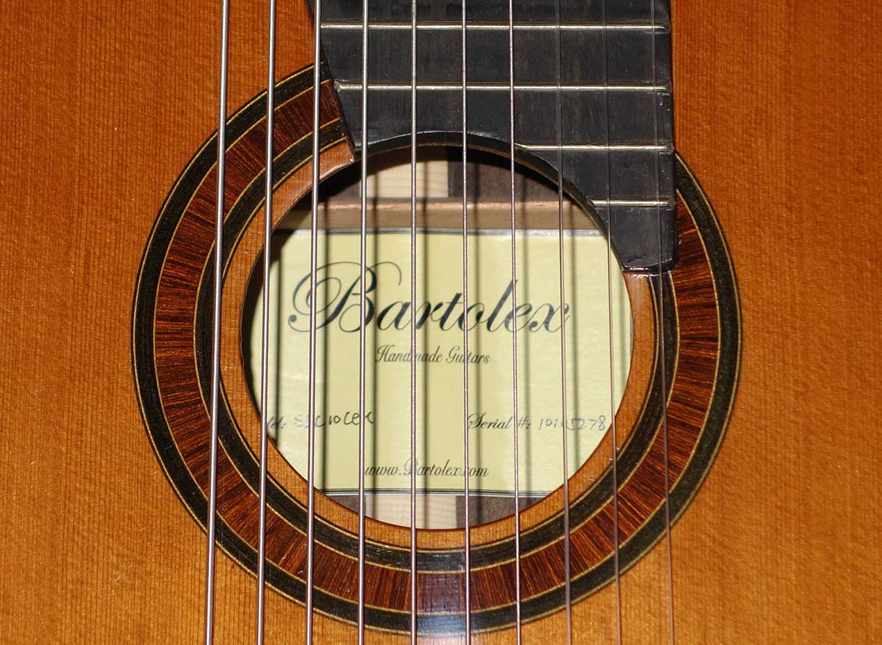 NEW Bartolex SLC10CEL 10-String Classical Harp Guitar w/Case, [Cutaway / Fishman Presys Pickup]