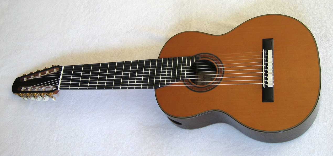 NEW Bartolex SPC10 10-String Classical Harp Guitar [Cedar/Indian Rosewood] w/Sound Port