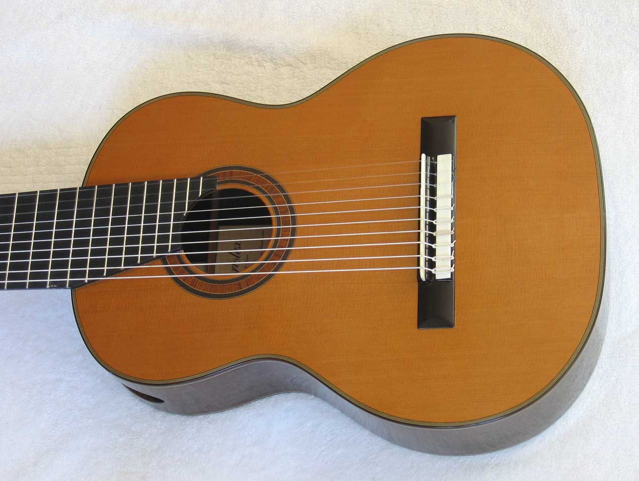 NEW Bartolex SPC10 10-String Classical Harp Guitar [Cedar/Indian Rosewood] w/Sound Port