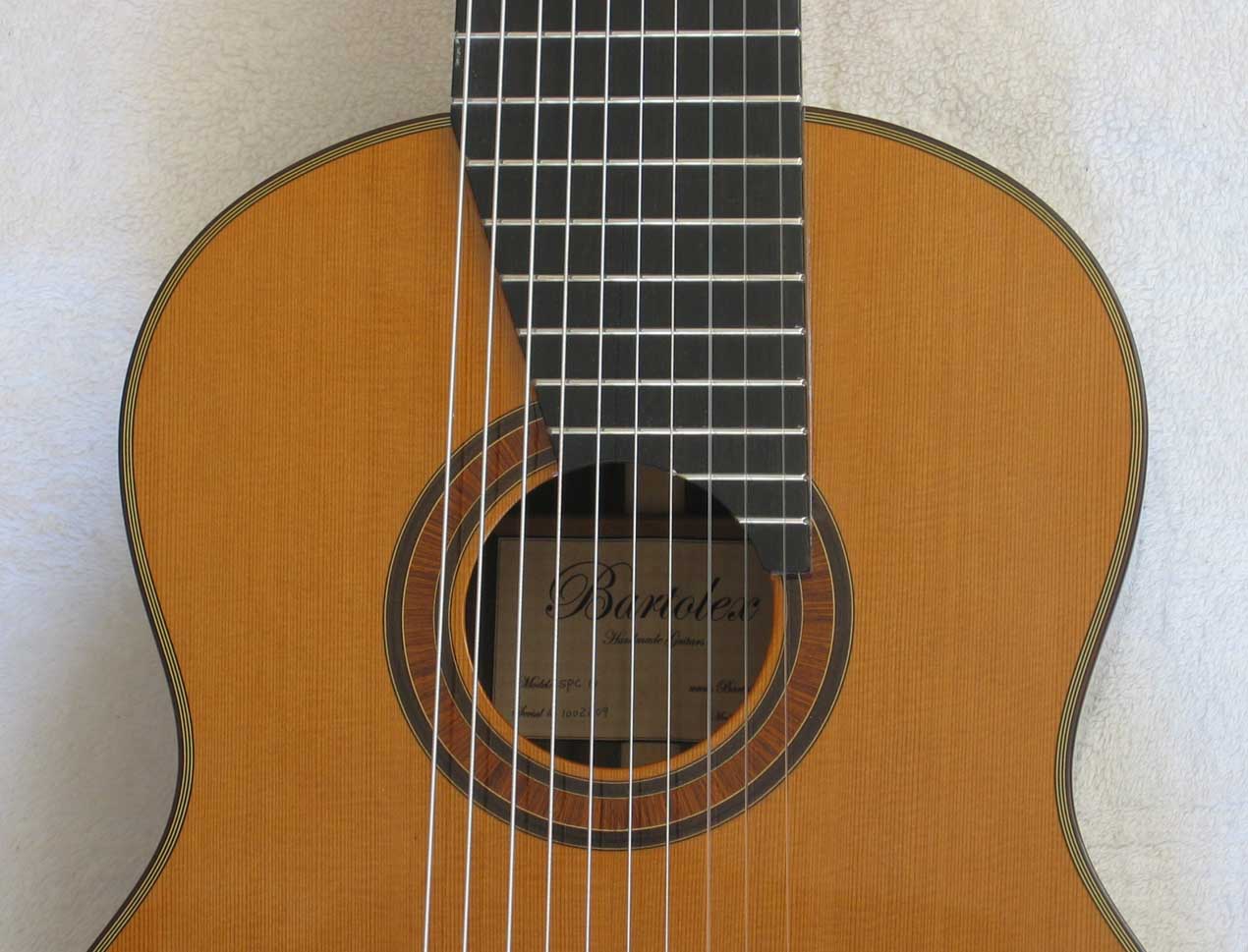 NEW Bartolex SPC10 10-String Classical Harp Guitar [Cedar/Indian Rosewood] w/Sound Port