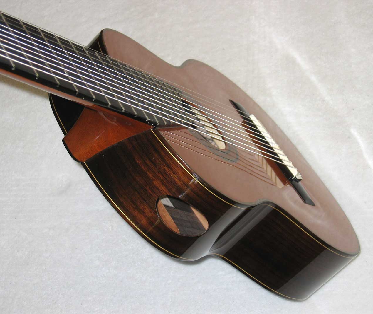 NEW Bartolex SPC10 10-String Classical Harp Guitar [Cedar/Indian Rosewood] w/Sound Port
