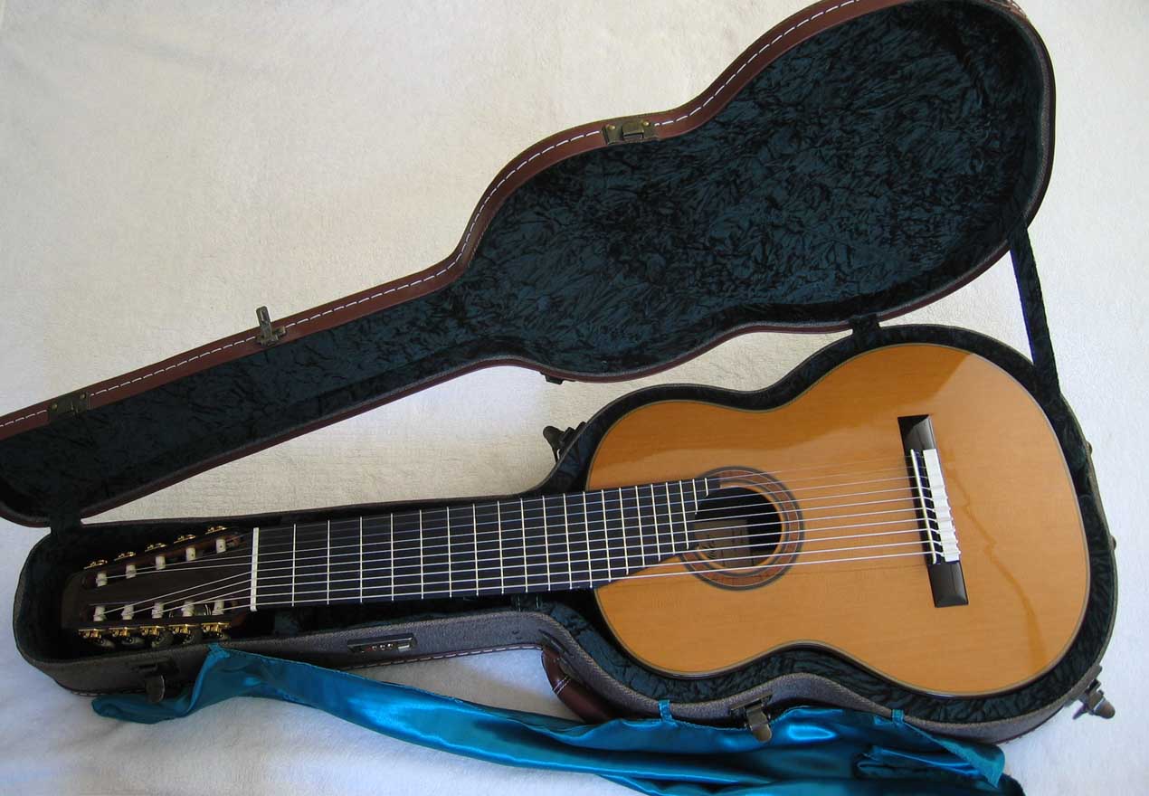 NEW Bartolex SPC10 10-String Classical Harp Guitar [Cedar/Indian Rosewood] w/Sound Port