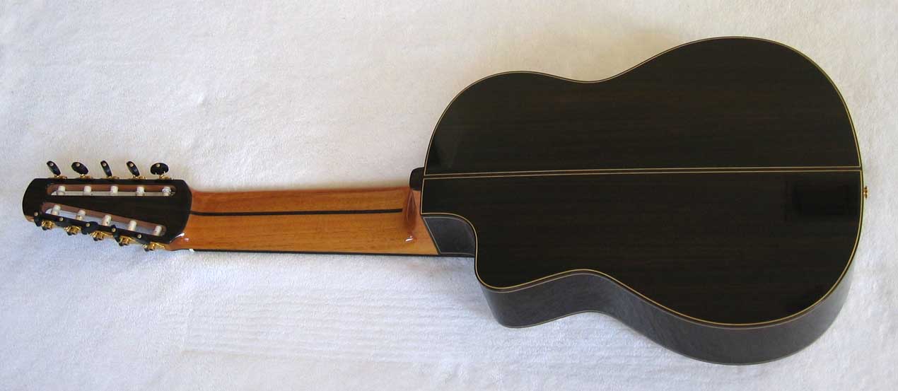 BARTOLEX SPS10CEL Classical Harp Guitar, Spruce Top, Spund Port, Fishman Presys PU + Case