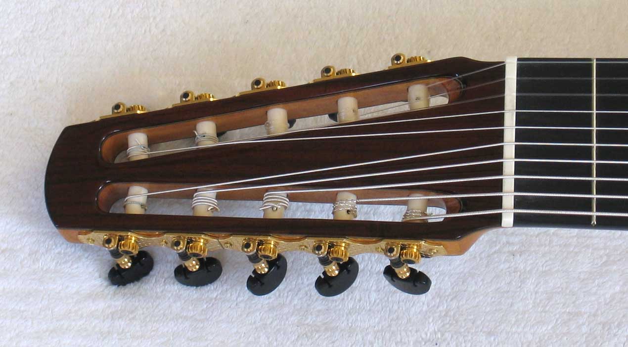 BARTOLEX SPS10CEL Classical Harp Guitar, Spruce Top, Spund Port, Fishman Presys PU + Case