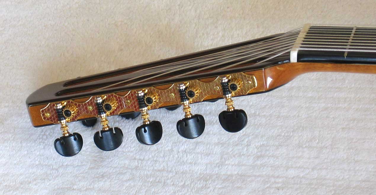 BARTOLEX SPS10CEL Classical Harp Guitar, Spruce Top, Spund Port, Fishman Presys PU + Case
