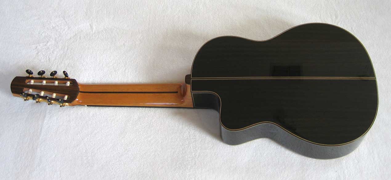 BARTOLEX SPSA8FCEL Classical Harp Guitar, Fanned, Frets Spruce Top, Spund Port, Fishman Presys PU + Case