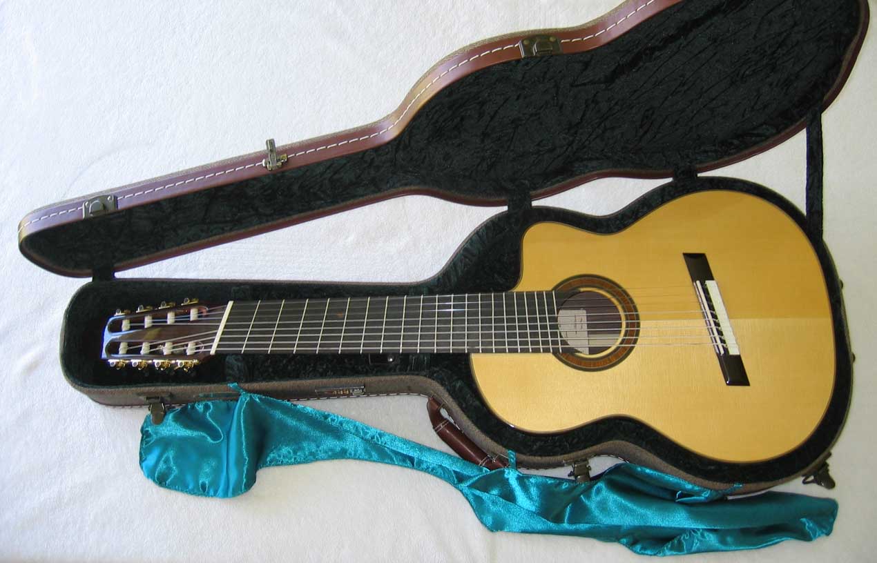 2010 BARTOLEX SPS8FACEL  8-String Fanned-Fret Classical Harp Guitar