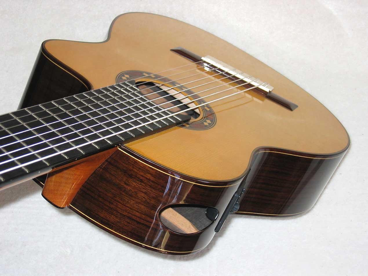 ing Classical Harp Guitar, Spruce Top, Spund Port, Fishman Presys PU + Case