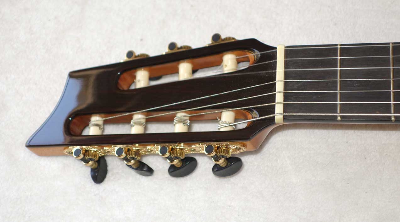 New Bartolex SRC7 7-String Classical Harp Guitar, Cedar Top, w/Hardshell Case