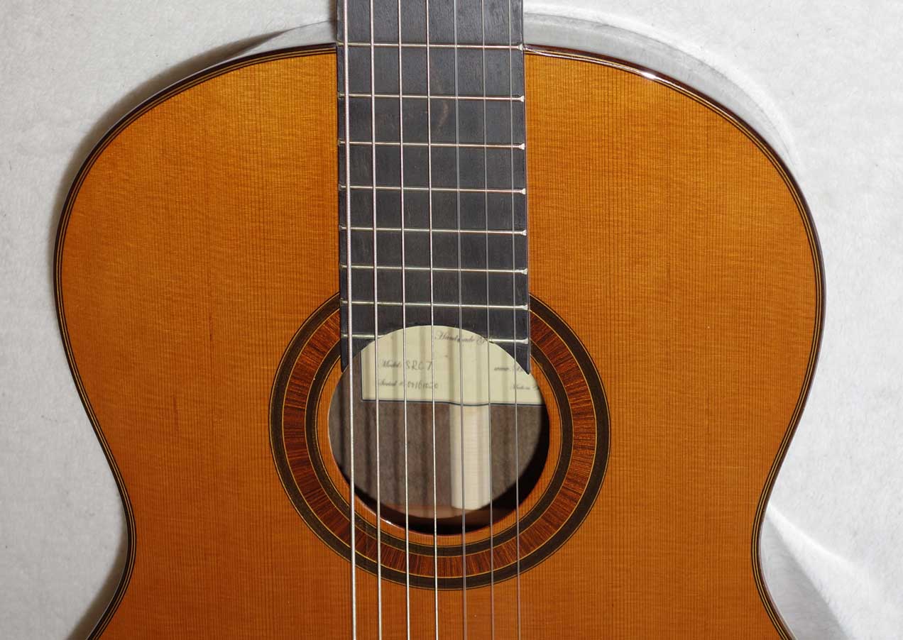 New Bartolex SRC7 7-String Classical Harp Guitar, Cedar Top, w/Hardshell Case