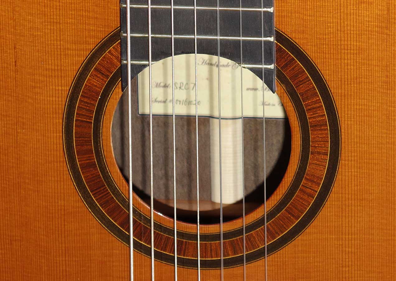 New Bartolex SRC7 7-String Classical Harp Guitar, Cedar Top, w/Hardshell Case