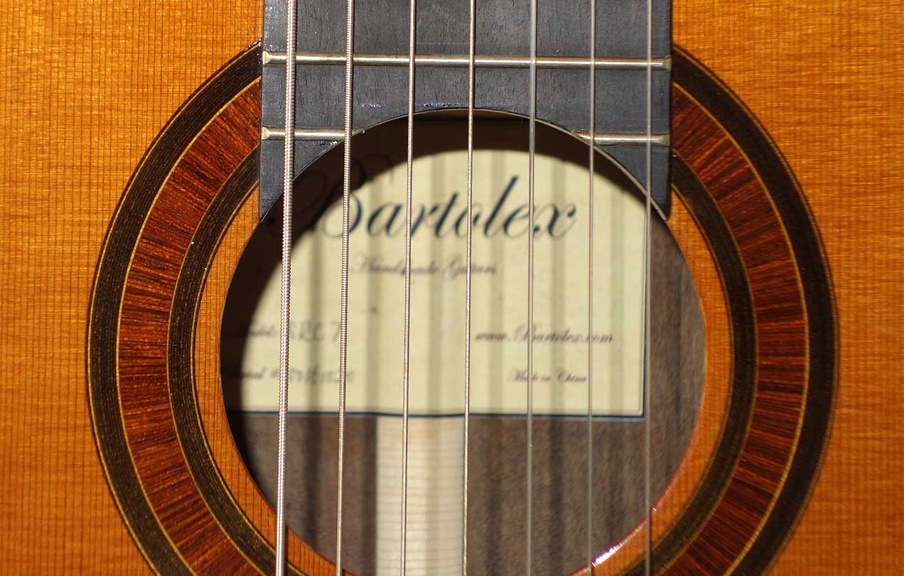 New Bartolex SRC7 7-String Classical Harp Guitar, Cedar Top, w/Hardshell Case