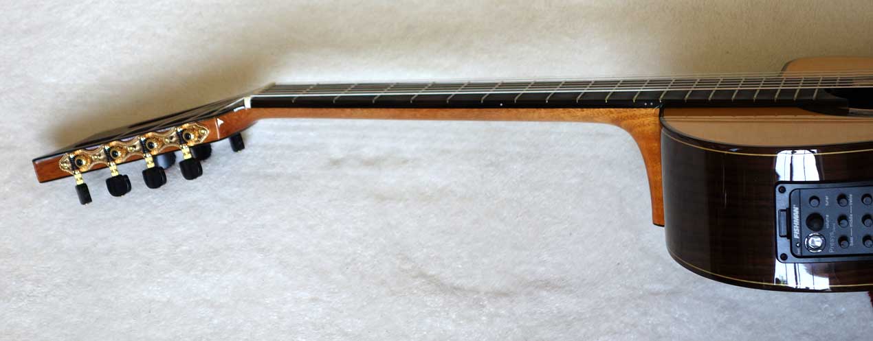Bartolex SRS7CEL 7-String Classical Harp Guitar w/ Case, Fishman Presys Pickup