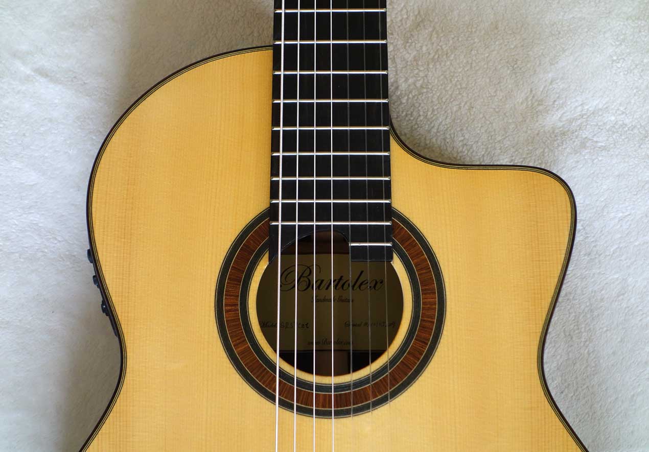 Bartolex SRS7CEL 7-String Classical Harp Guitar w/ Case, Fishman Presys Pickup