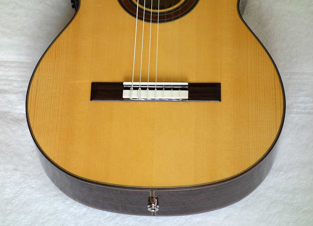 Bartolex SRS7CEL 7-String Classical Harp Guitar w/ Case, Fishman Presys Pickup